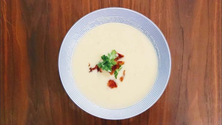 Easy Creamy Cauliflower Soup | Paleo Friendly Recipe