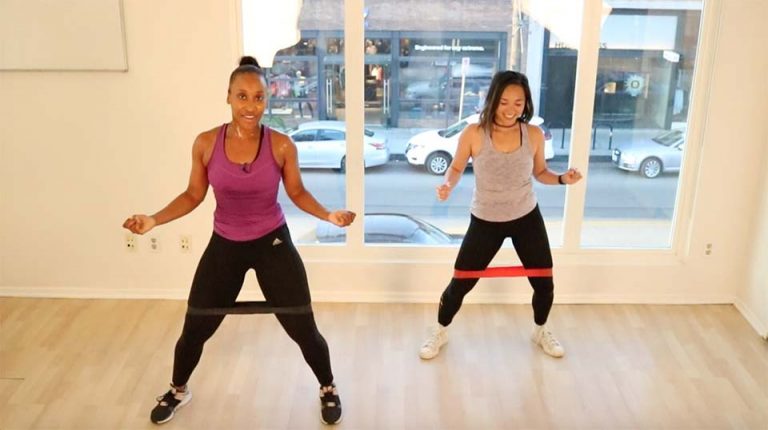 Butt And Thigh Workout Using Fitness Bands